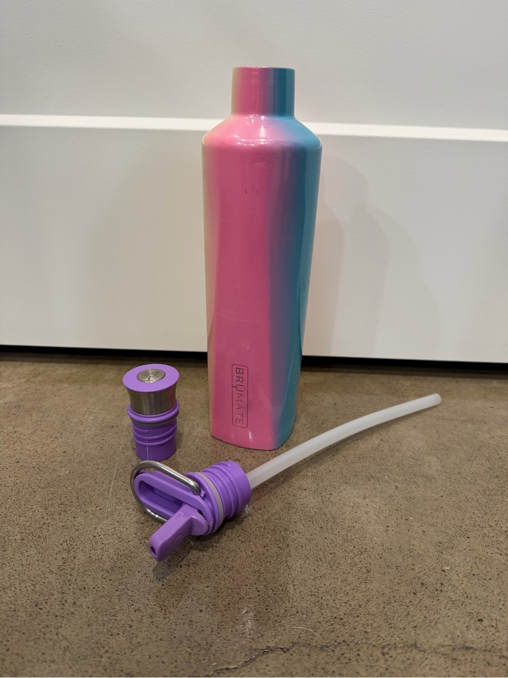 brumate Ombre Pink Blue Orange Yellow Cocktail Shaker Bottle